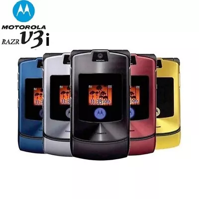 Unlocked Motorola Razr V3i Flip GSM Bluetooth MP3 Quad Band Mobile Cell Phone • $34
