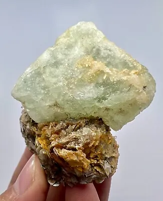 137 Gram Fluorescent Light Green Fluorite Huge Crystal Quartz On Muscovite @PAK • $9.99