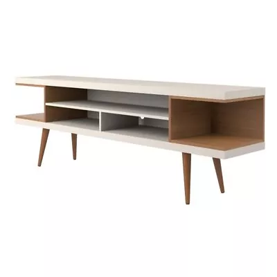 Manhattan Comfort Utopia Wood TV Stand For TVs Up To 65  In Maple/Off White • $288.99