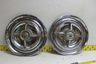 $171.96 • Buy Used OEM Mopar Set 15  Spinner Hub Caps Wheel Covers 1955-56 Dodge Lancer(4157)