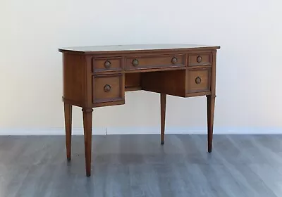 Mid-Century Modern Walnut Desk With Leather Top Walnut Desk Mid-century Desk • $925