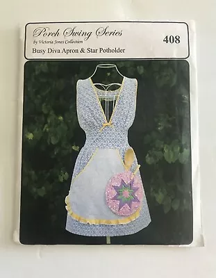 Busy Diva Apron & Star Potholder Sewing Pattern - Victoria Jones Collection 408 • $11.11