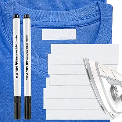 $26.95 • Buy Writable Iron On Clothing Labels Precut Iron On Fabric Labels Personalized 