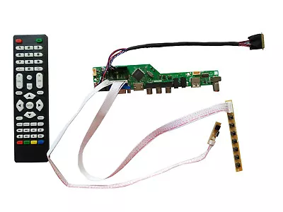 LVDS Kit For AUO B156XW02 V2 1366x768 LCD Controller Board (HDMI+USB+AV+VGA+ATV) • $24.99