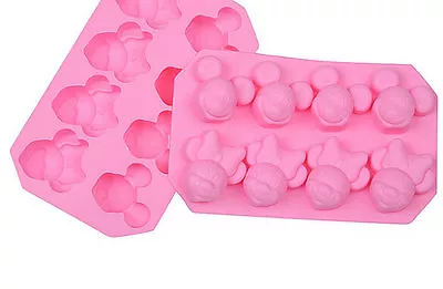 Cake Soap Mold Mickey Minnie Mouse Flexible Silicone Mould For Ice Lattice Ice • $9.60