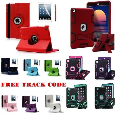 360 / Shockproof Military Heavy Duty Rubber With Hard Stand Case For Apple IPad • $8.99