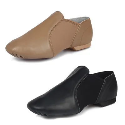 Genuine Leather Stretch Women Ballroom Jazz Shoes Men Girls Jazz Dance Shoes  • $20.89