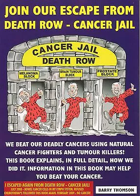 Join Our Escape From Death Row - Cancer Jail By Barry Thomson • $19.95