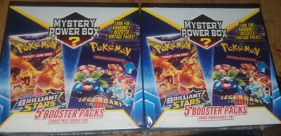 $80 • Buy SEALED*POKÉMON POWER BOX- 5 Booster Packs CHASE Pack 1:10 (Lot Of 2)