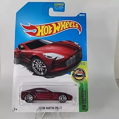 2017 Hot Wheels ASTON MARTIN ONE-77 Red • $2