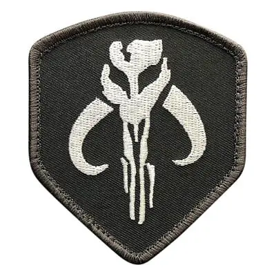 Mandalorian SKULL MERCENARY Shield Tactical Patch (Hook SW7) • $7.99