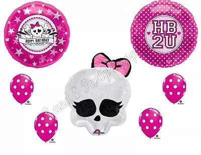 MONSTER HIGH SKULLETTE HB2U Birthday Party Balloons Decoration Supplies Pink • $10.95