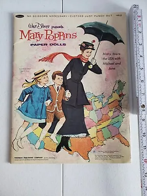 Vintage 1966 Walt Disney's Mary Poppins Paper Doll Book • $50.57