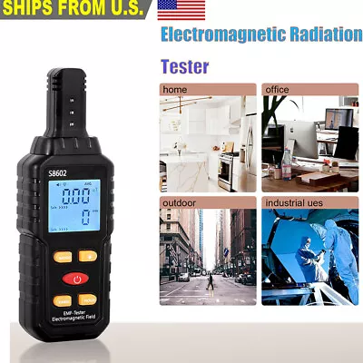 Electromagnetic Field Tester Digital Sensor Reader EMF Meter Radiation Detector • $21.84