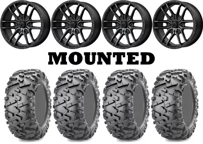 Kit 4 Maxxis Bighorn 2.0 Tires 30x10-15 On MSA M43 Fang Matte Black Wheels FXT • $1684.37