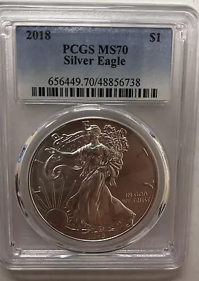 2018 MS 70 PCGS $1 American Silver Eagle • $55.99