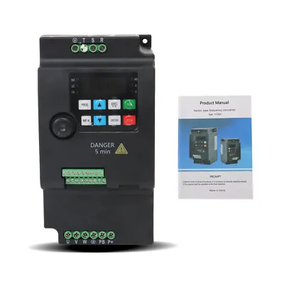 220V Variable Frequency Drive Inverter Converter 3KW 4HP 1 To 3 Phase VFD • $98.09