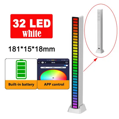 1-6Pcs RGB LED Voice Activated Pickup Lights 32 Bit Sound Control Ambient Light • $9.36