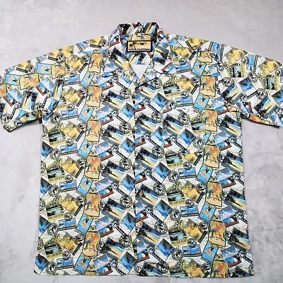 Jimmy Buffett Margaritaville Short Sleeve Button Up Hawaiian Shirt XL Men • $22