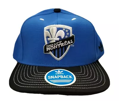 Impact Montreal MLS Adidas Adult Unisex Blue/Black Flat Brim Cap/Hat OSFM • $17.99