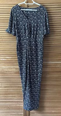 Next X Morris & Co Blue Pattern Jumpsuit Size 14 Tall • £16