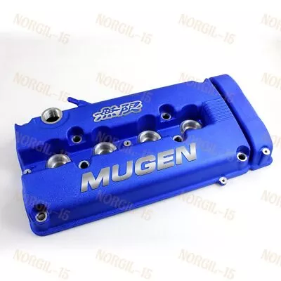 For MUGEN Style Engine Valve Blue Cover For 1999 - 2000 Honda CIVIC SI Dohc VTEC • $112.22