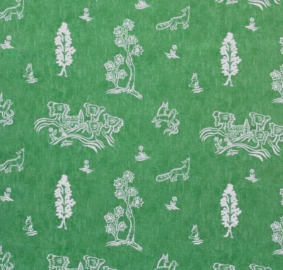 £88.19 • Buy ANDREW MARTIN CURTAIN FABRIC  Friendly Folk  3 METRES BASIL GREEN INDOOR/OUTDOOR