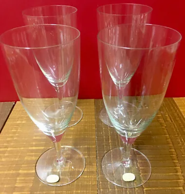 Rosenthal Elegant Wine Glasses (4)  Long Slender 7  Tall Fine Crystal Pristine • $24.50