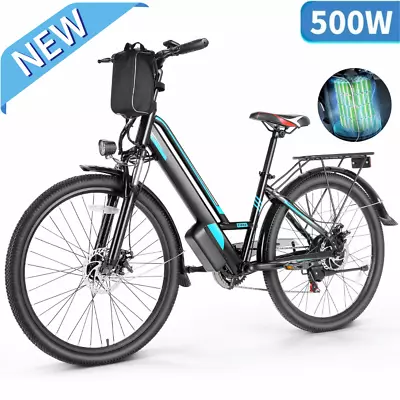 26  Adults Electric Bikes 500W 48V E-Mountain Bicycle E Bike W/48V LI-Battery🔔 • $478.99