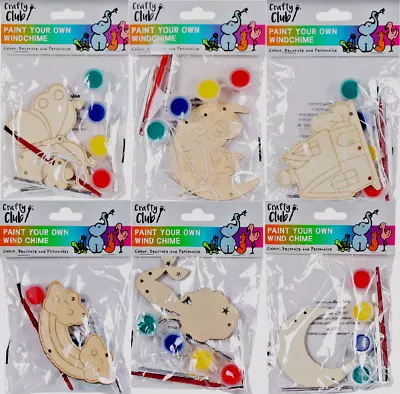 Children's DIY Make And Paint Your Own Windchime Kit Arts & Craft Fun Kit • £3.99