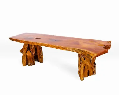 Rustic Live Edge Slab Dining Table • $9500