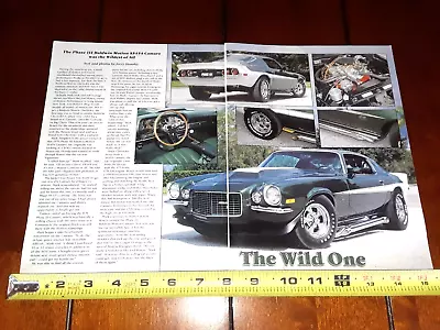 1970 Motion Performance Ss454 Camaro Phase Iii Original 2002 Article • $11.95