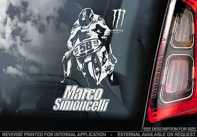 MARCO SIMONCELLI Car Sticker - #58 MotoGP Superbike Decal Helmet Window Sign V01 • $4.85