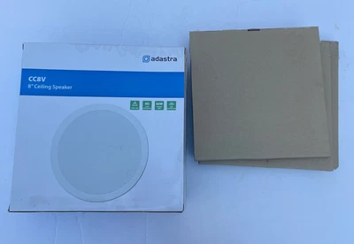 £46.90 • Buy Adastra CC8V Ceiling Speaker 50W 100V 8  2-Way White In-Ceiling + 3 Spare Covers