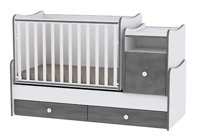 Luxury Convertible 3in1 Baby Bed/cot Lorelli Trend+ In Various Colour Combos • £575