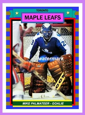 MIKE PALMATEER Custom Made Art Card Hockey 2.5” X 3.65” Toronto Maple Leafs Mint • $1.88