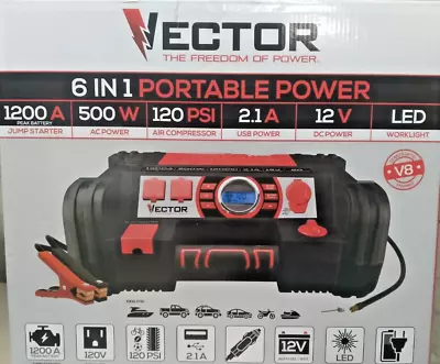 VECTOR 6 In 1 Portable AC DC And USB Power Inverter USB Charging Port NEW • $91.99