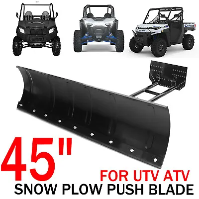 Snow Plow Kit 45''inch Steel Blade Complete Universal Mount Package For ATV UTV • $295.99
