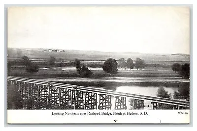 HUDSON South Dakota SD ~ RAILROAD BRIDGE Lincoln County • £5.30