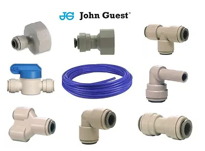 £2.99 • Buy John Guest 1/4  Speedfit Water Filter Push Fit Tap Connectors Filter Tubing Blue