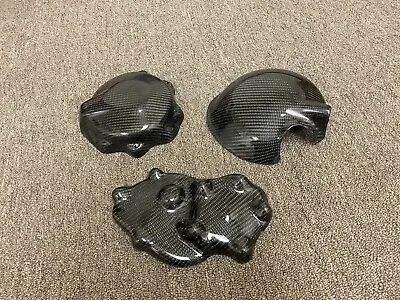 Carbon Fiber Engine Cover And Clutch For 2009-2012 Kawasaki Ninja ZX6R  • $132.99