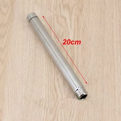 Stainless Steel Chrome Shower Head Extension Straight Shower Arm Extra Hose Pipe • $15.73