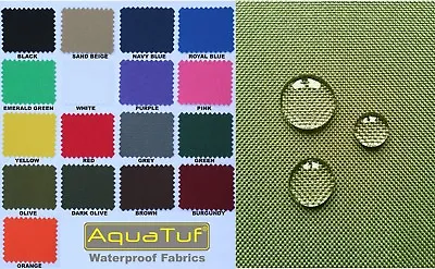 Heavy Duty Tough Waterproof Aquatuf Sd Outdoor Canvas Fabric Material Cover Seat • £7.99