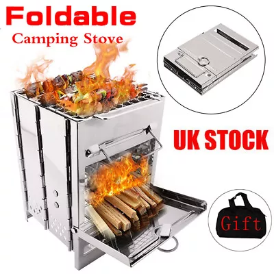 £5 • Buy Foldable Camping Cooking BBQ Stove Picnic Cooker Backpacking Outdoor Equipment