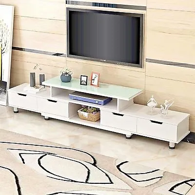 $118.15 • Buy  Adjustable TV Stand Entertainment Unit 160-230cm With 4 Storage Drawer Cabinet