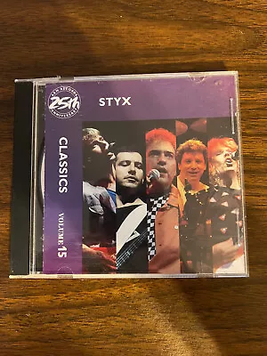 Styx  Classics Vol 15 By Styx (CD 1990 A&M)  Greatest Hits • $1.99