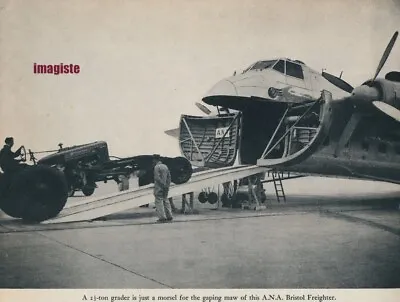 Vintage Paper Image (Aviation): ANA Bristol Freighter • $15