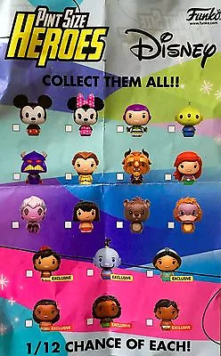 DISNEY PINT SIZE HEROES Series 1 Ariel Buzz Mickey Minnie Mouse Jungle YOU PICK • $3