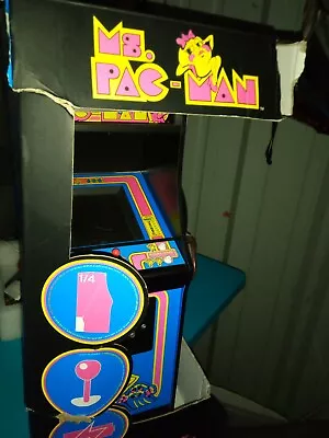 Numskull Quarter Arcade MS. PAC-MAN 1/4 Scale Mini Arcade Cabinet Open Box USA • $295