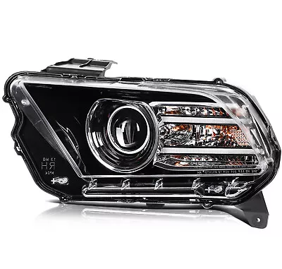 Fits 2013-2014 Ford Mustang HID/Xenon W/LED Projector Headlight Left Replacement • $196.99